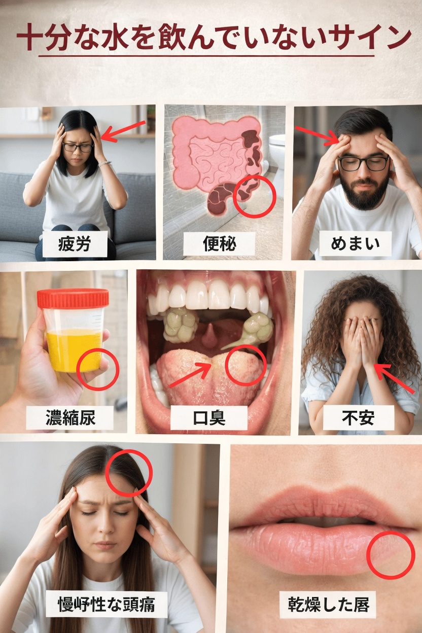 毎日、水分不足になっているサインを見逃していませんか？