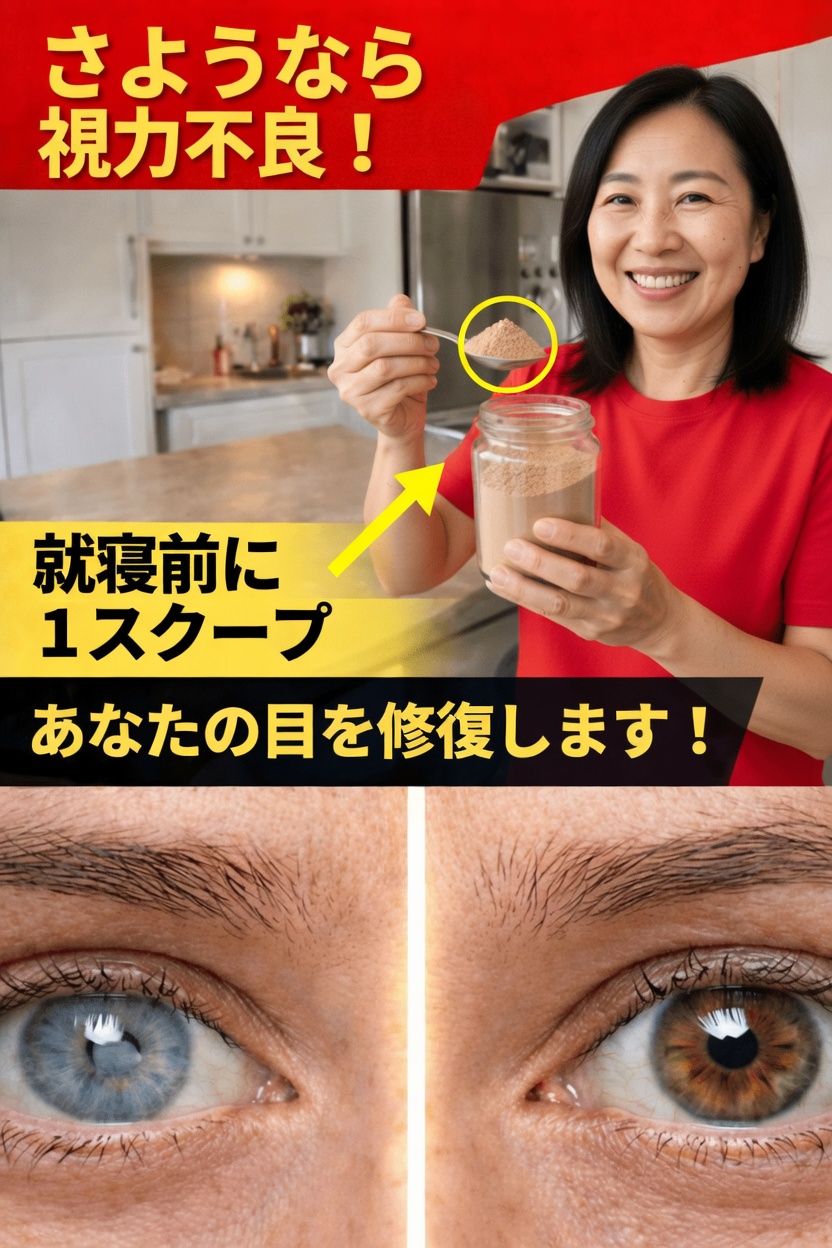 60歳以上のあなたへ──寝る前にこれをひとつ食べるだけで、翌朝には40代のような視界に
