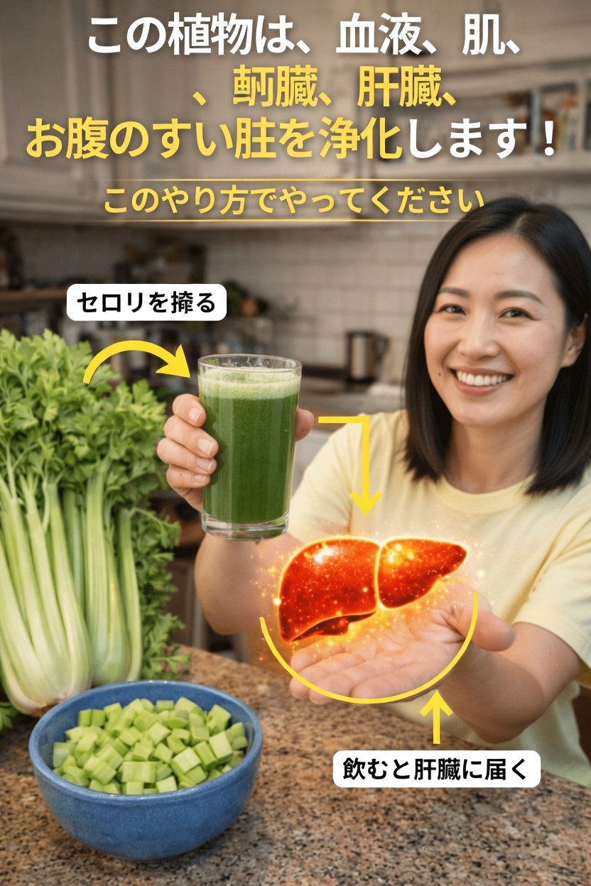 セロリジュース：毎日の習慣に手軽に栄養と水分をプラスする方法