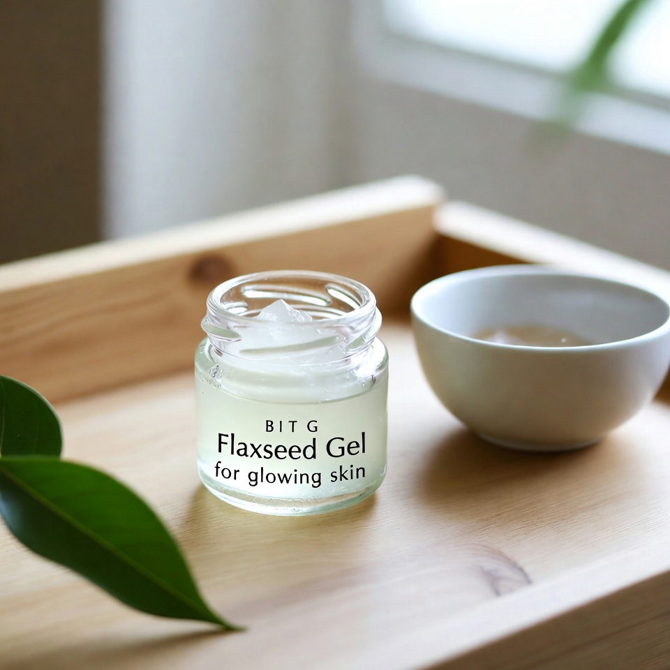 亜麻仁ジェルで輝く肌に