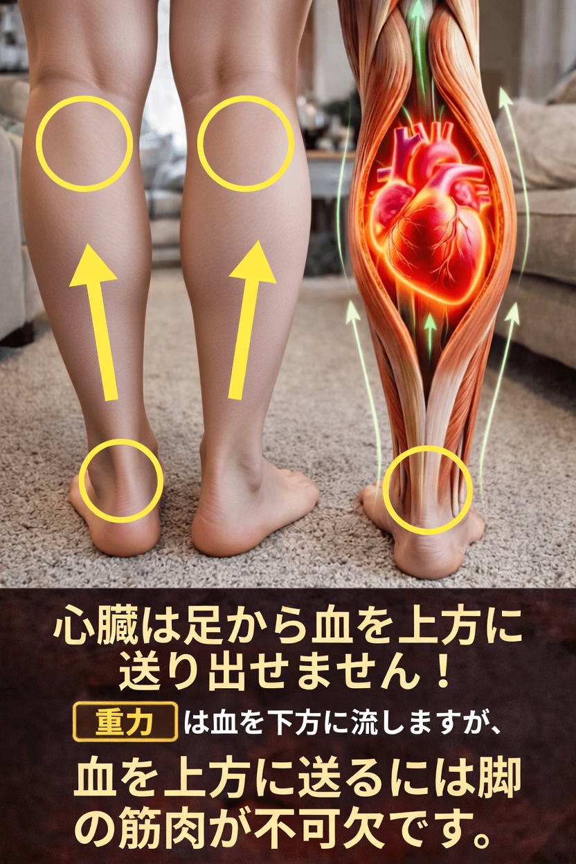 ふくらはぎが「第二の心臓」と呼ばれる理由