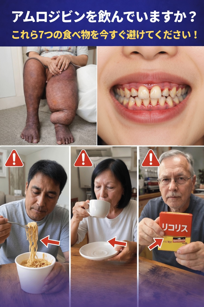 アムロジピンを服用していますか？体調に影響を与える可能性のある7つの食品と飲み物