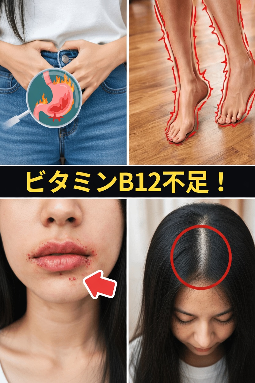 あなたの体がビタミンB12不足かもしれない驚くべきサイン8つ