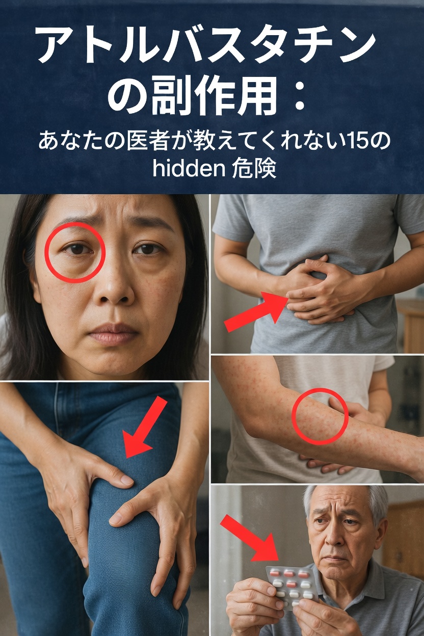 アトルバスタチンの副作用：一般的なコレステロール治療薬について知っておくべきこと