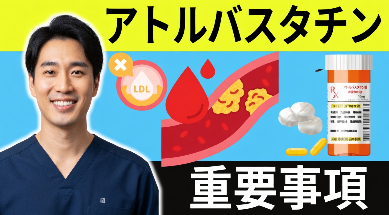 アトルバスタチンの副作用：一般的なコレステロール治療薬について知っておくべきこと