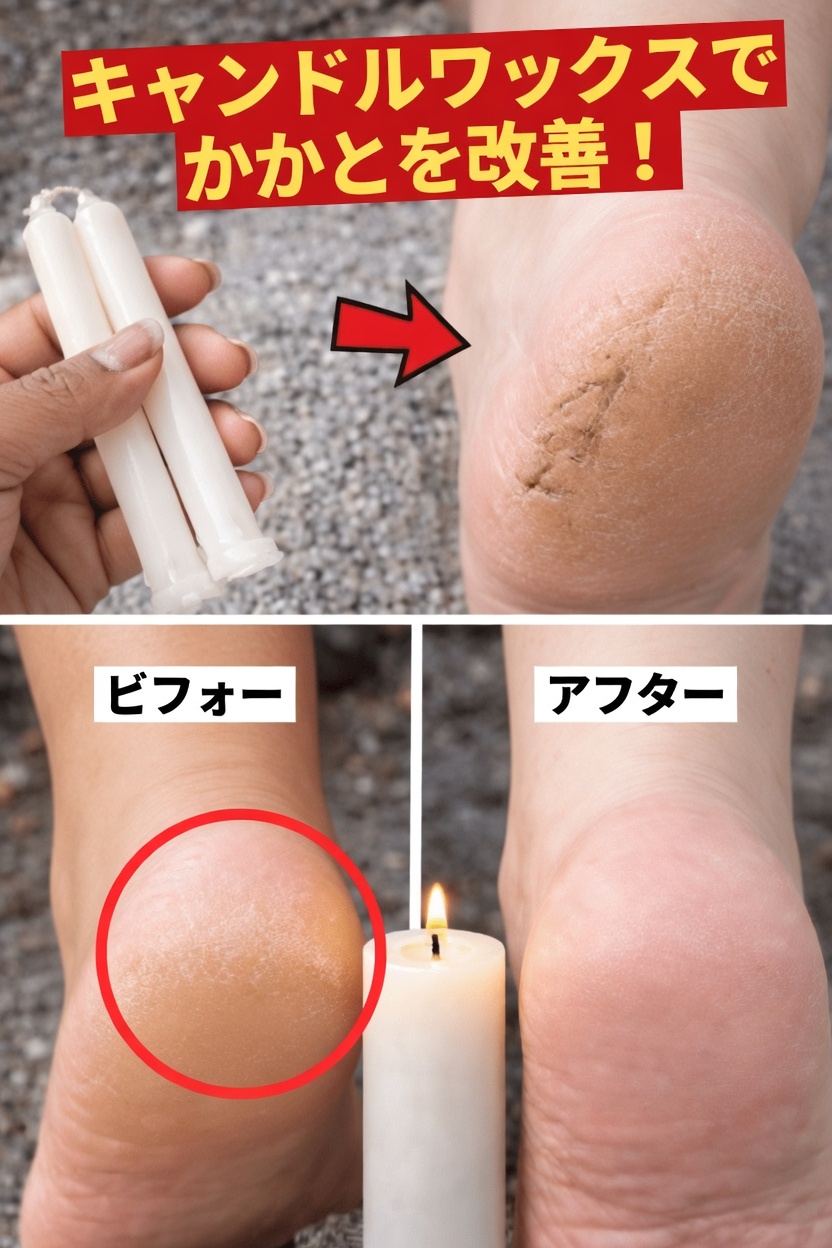 かかとのひび割れにお悩みですか？自宅でできる簡単ワックスケアで、なめらかな足元を手に入れましょう