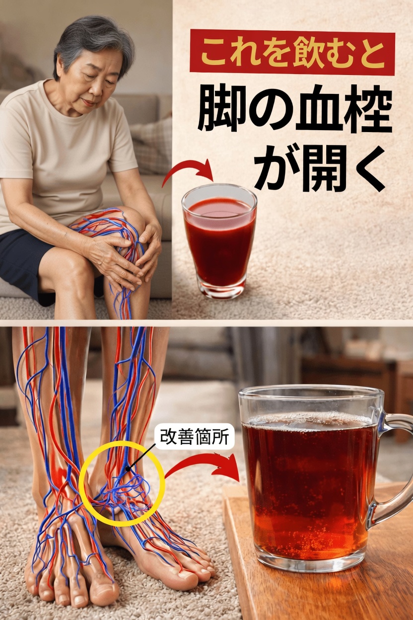 脚の血流改善をサポートするかもしれない意外な日常の飲み物とは？自宅での作り方も紹介