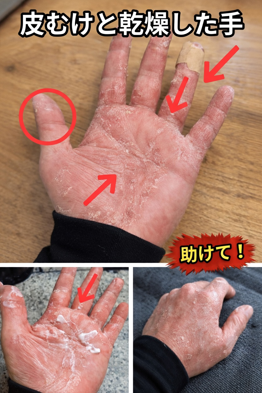 手の皮がむけてポロポロする理由とは？快適さを取り戻すための毎日の習慣