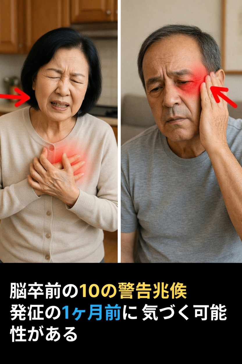 発症の最大1か月前から現れることがある脳卒中の警告サイン10選──見逃してはいけない症状