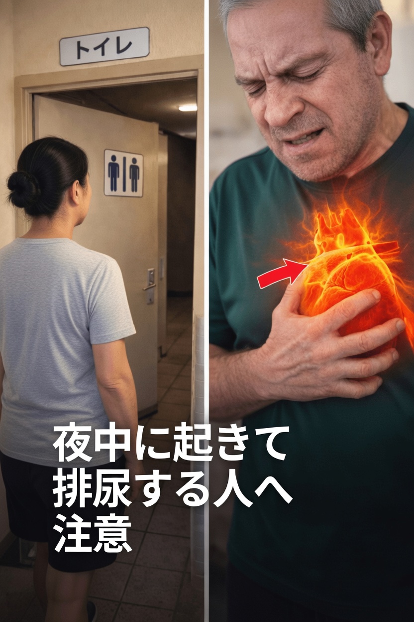 夜間の頻繁なトイレ通いは心臓疾患のサイン？研究が明らかにすること