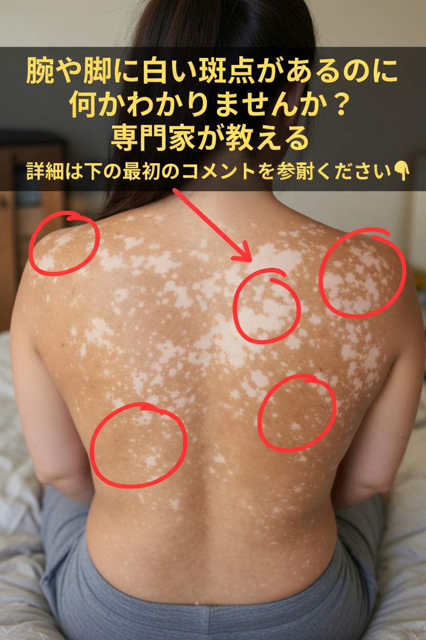 腕や脚に小さな白い斑点ができるのはなぜ?よくある原因を解説