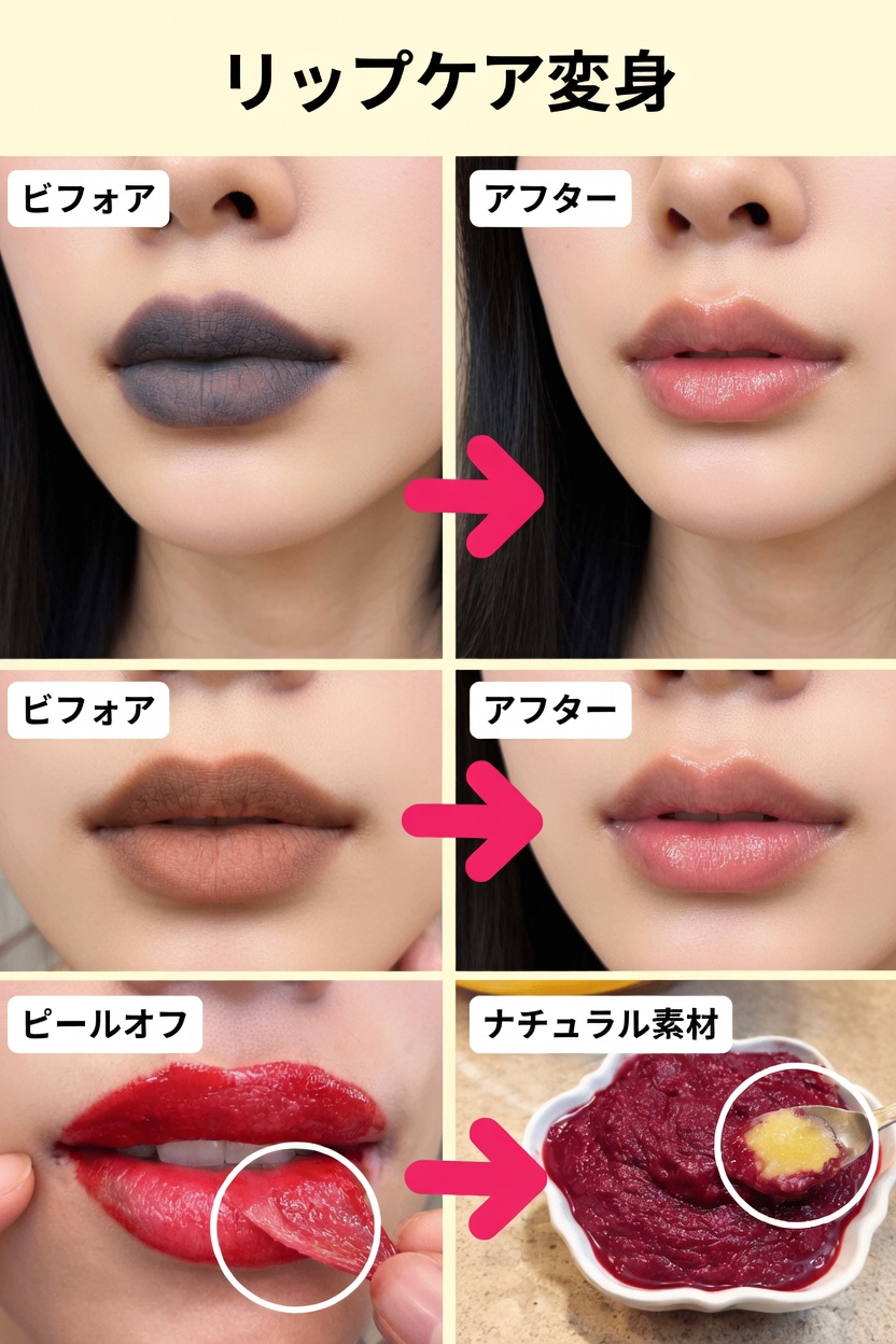 身近な素材で叶える、やわらかく均一な唇のための簡単ケア