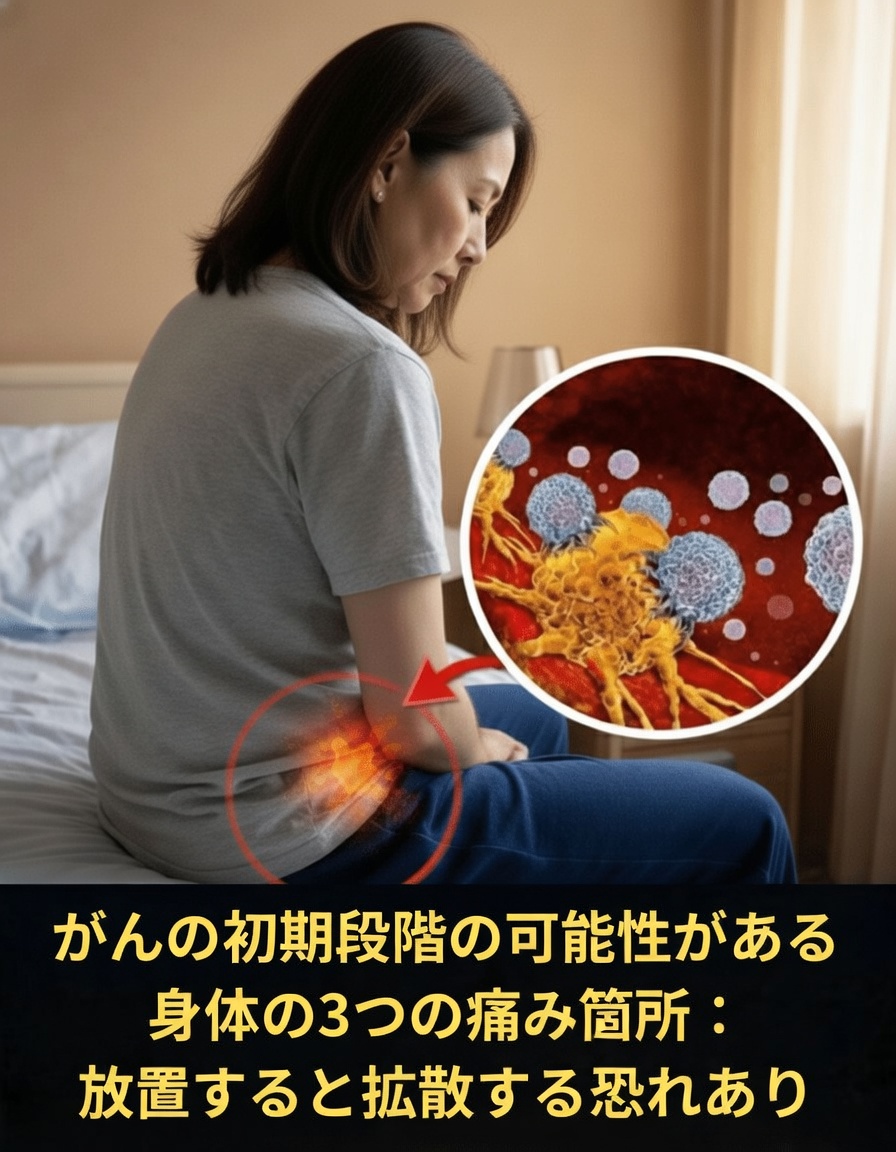 がんの初期サインかもしれない体の痛みの3つの部位（決して無視してはいけない理由）