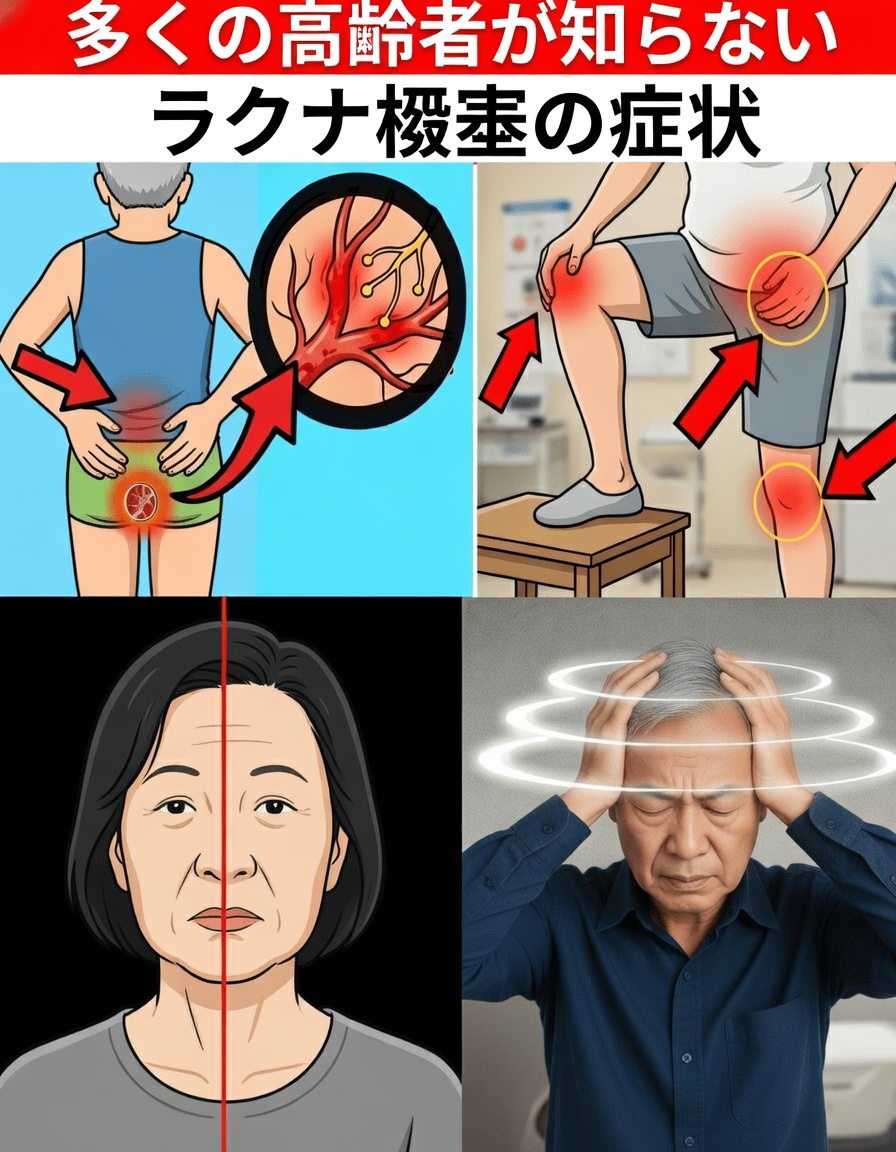 60歳以上の多くの人が日常生活で見落としがちなラクナ梗塞のさりげないサイン7選