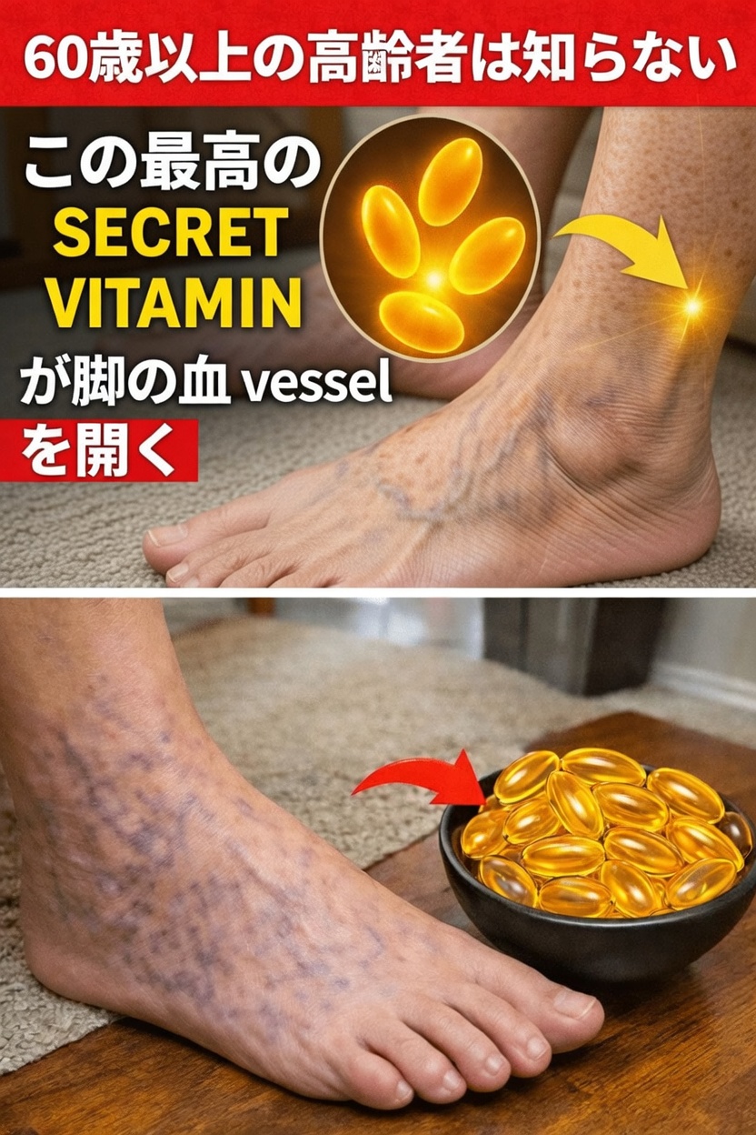 脚のけいれんを止めて筋力を取り戻すシニアのためのビタミン3選：足を自然に強くする方法