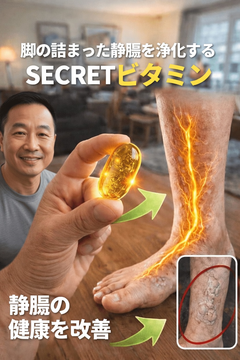 見落としがちな健康的な脚の静脈と血流を支える「秘密のビタミン」
