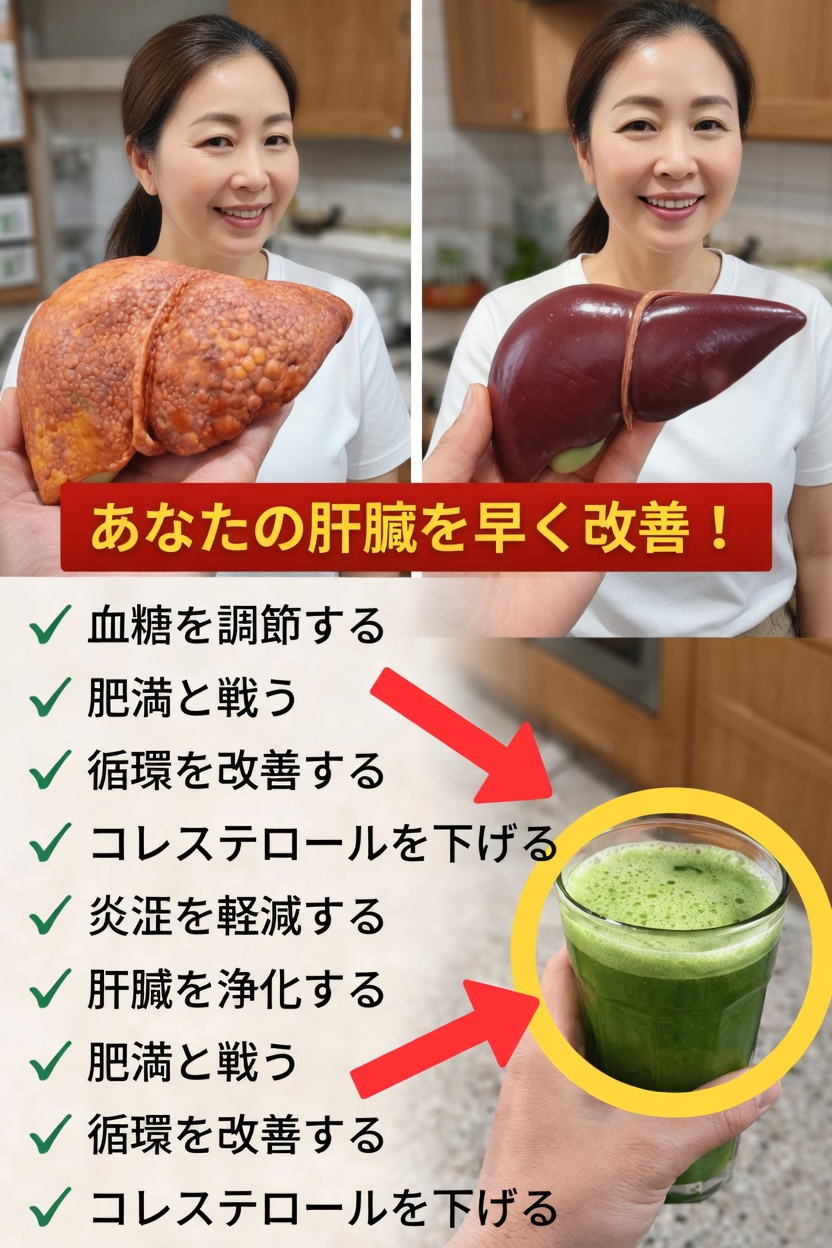 肝臓の健康、血糖値バランス、そして全体的なウェルネスをサポートするシンプルなグリーンスムージー