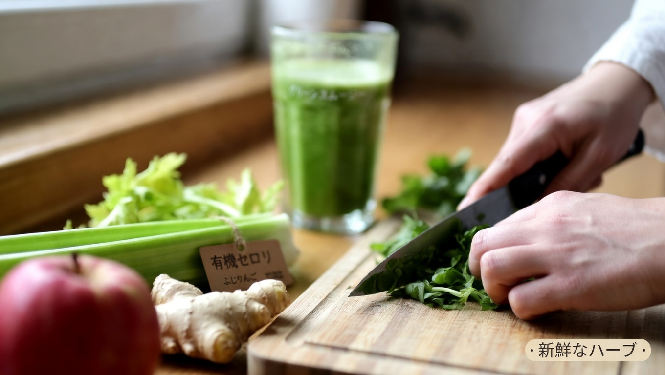 肝臓の健康、血糖値バランス、そして全体的なウェルネスをサポートするシンプルなグリーンスムージー