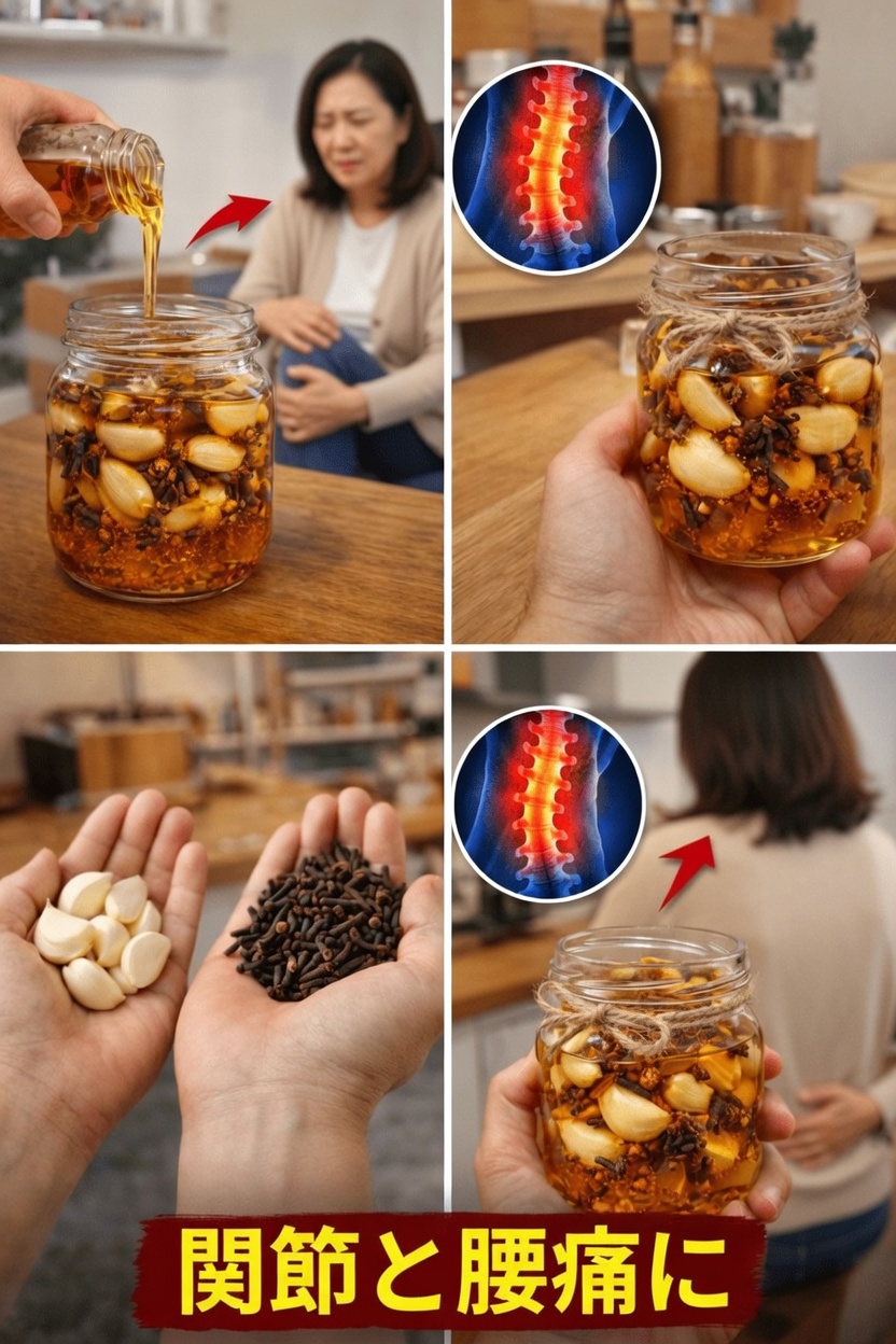 日常の関節の快適さと脚の疲れに驚きの効果：にんにくとクローブを浸したオイルの魅力