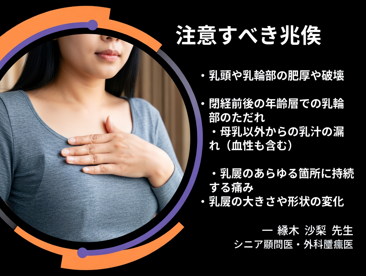 決して見逃してはいけない乳がんの初期警告サイン10選
