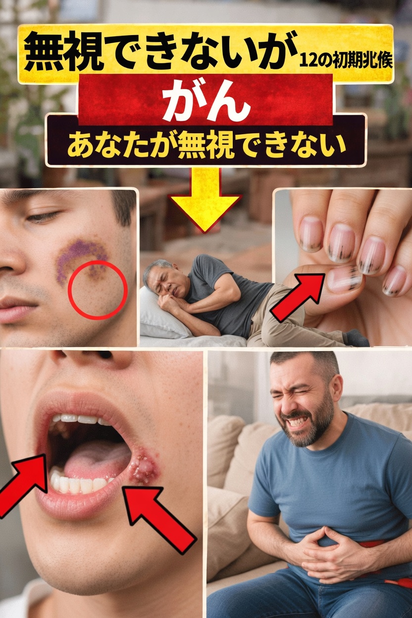 絶対に見逃してはいけないがんの初期警告サイン12選