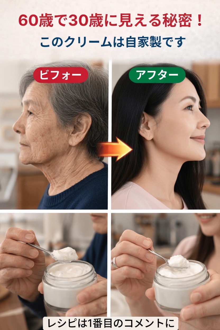自家製重曹クリーム：シワとシミにさよなら