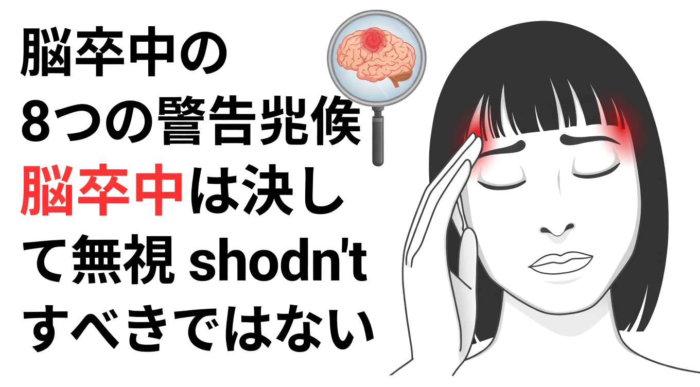 脳卒中リスクを知らせる8つの早期サインと、その可能性を減らす9つの実践的な方法