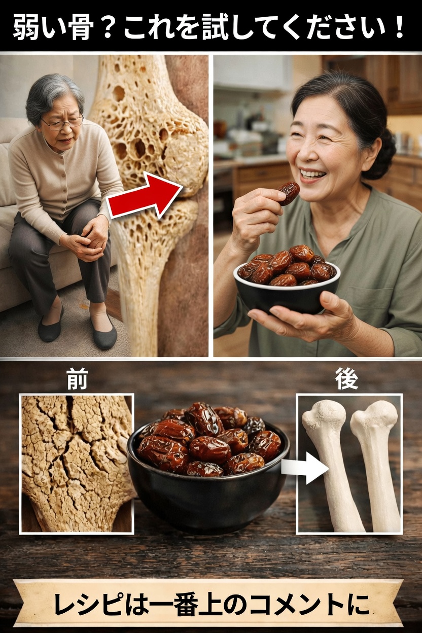 手遅れになる前に骨の減少を食い止めよう！デーツは毎日あなたのカラダを強くする自然の味方