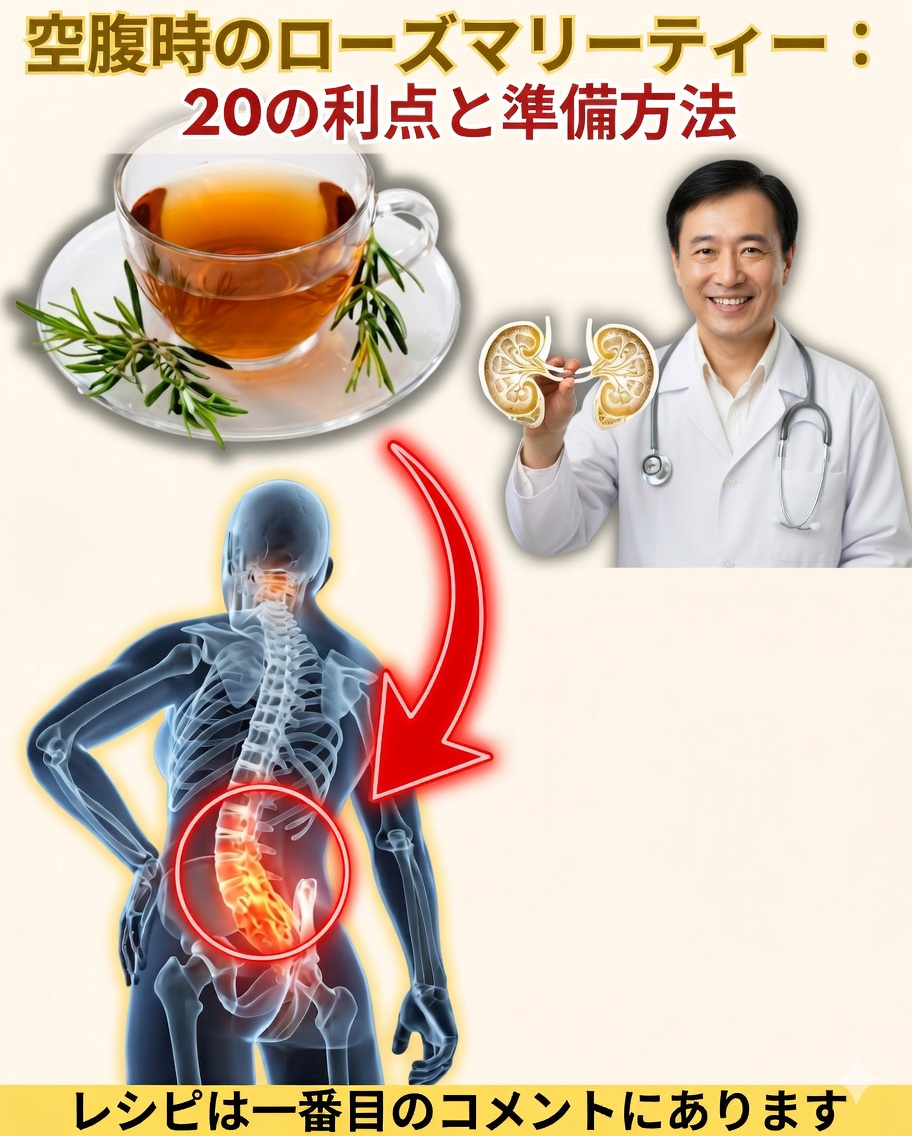 空腹時のローズマリーティー：一日をエネルギッシュに始めるための強力な自然レシピ7選