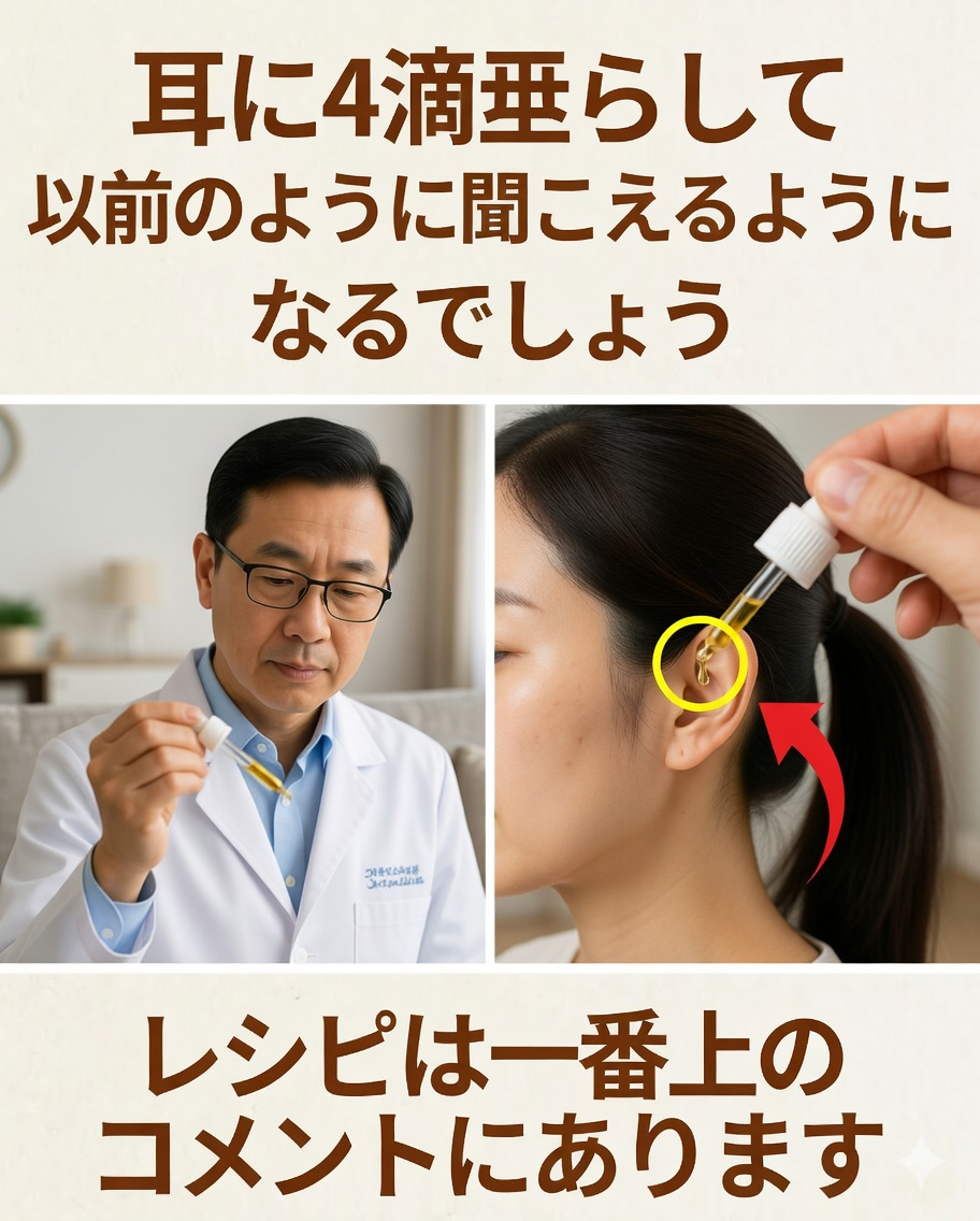 耳に4滴：人気の自然療法レシピと使用上の注意