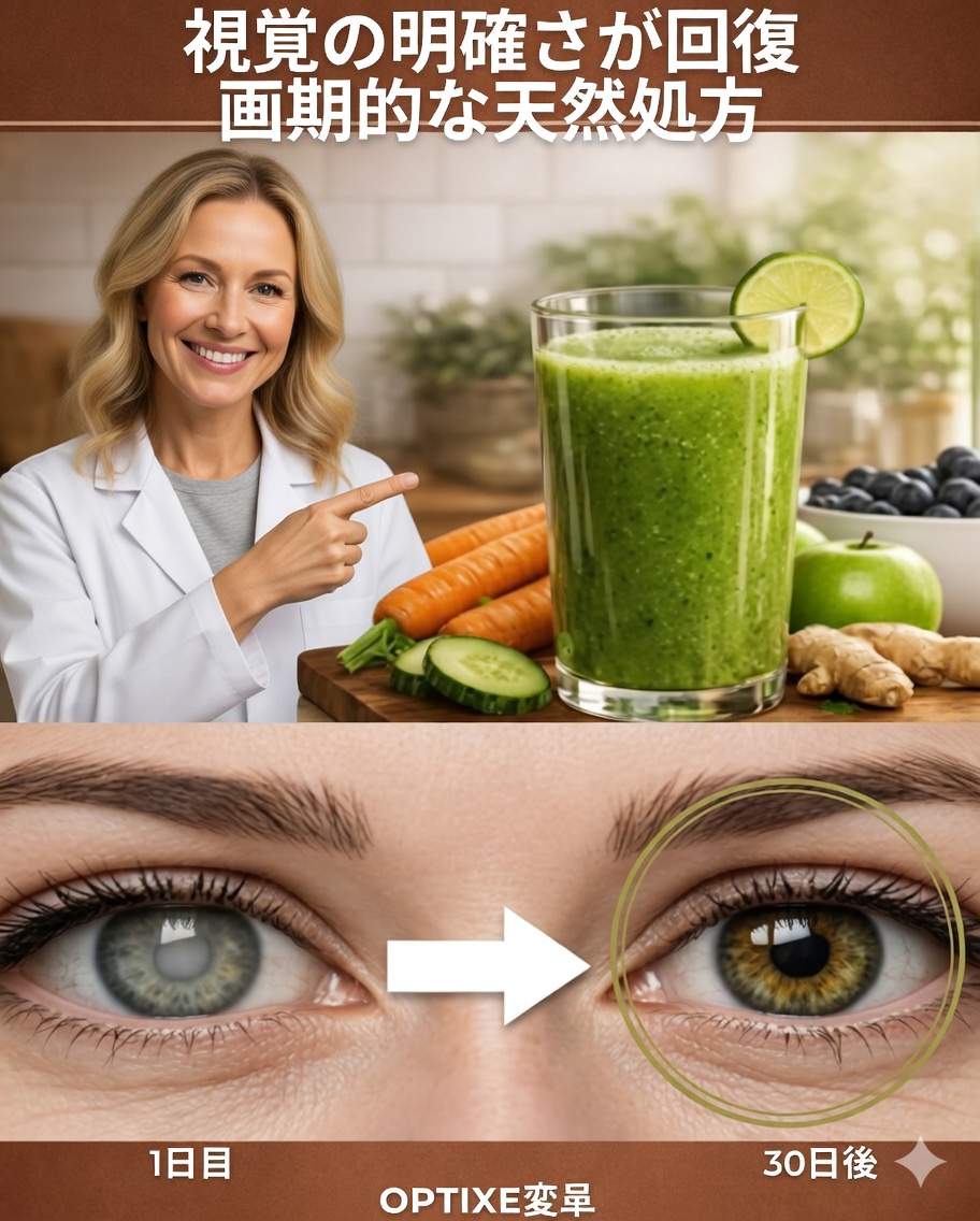👁️🥄 1日1さじで視力をサポート：奇跡ではなく理にかなった自然レシピ
