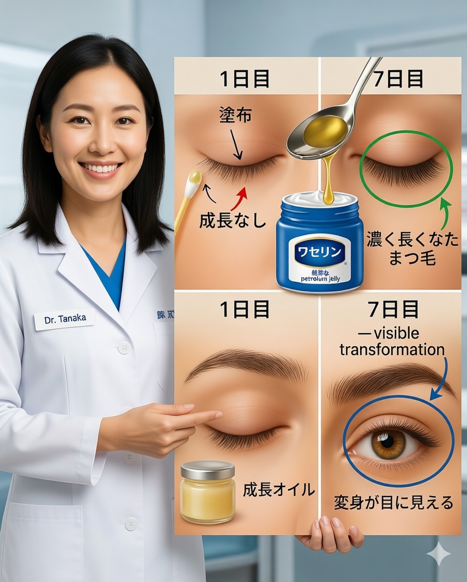 ✨ この自然な秘訣で、魅力的なまつげとふさふさ眉を手に入れよう