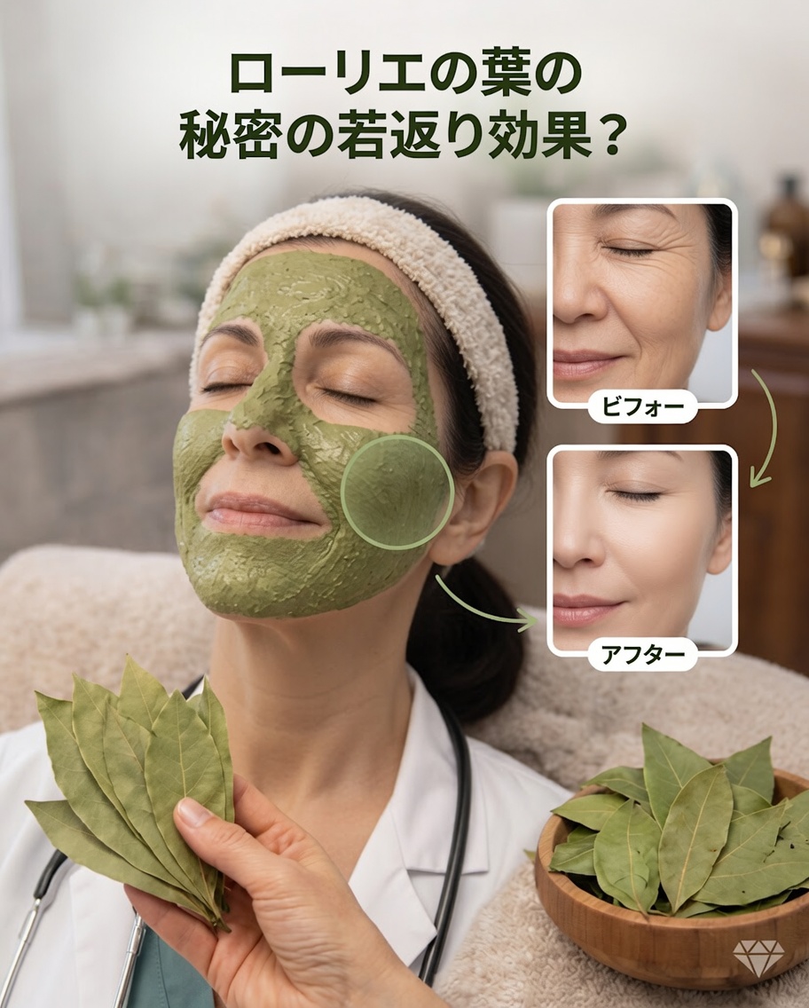 若々しく輝く肌のための自然な秘密：月桂樹の葉によるスキンケア