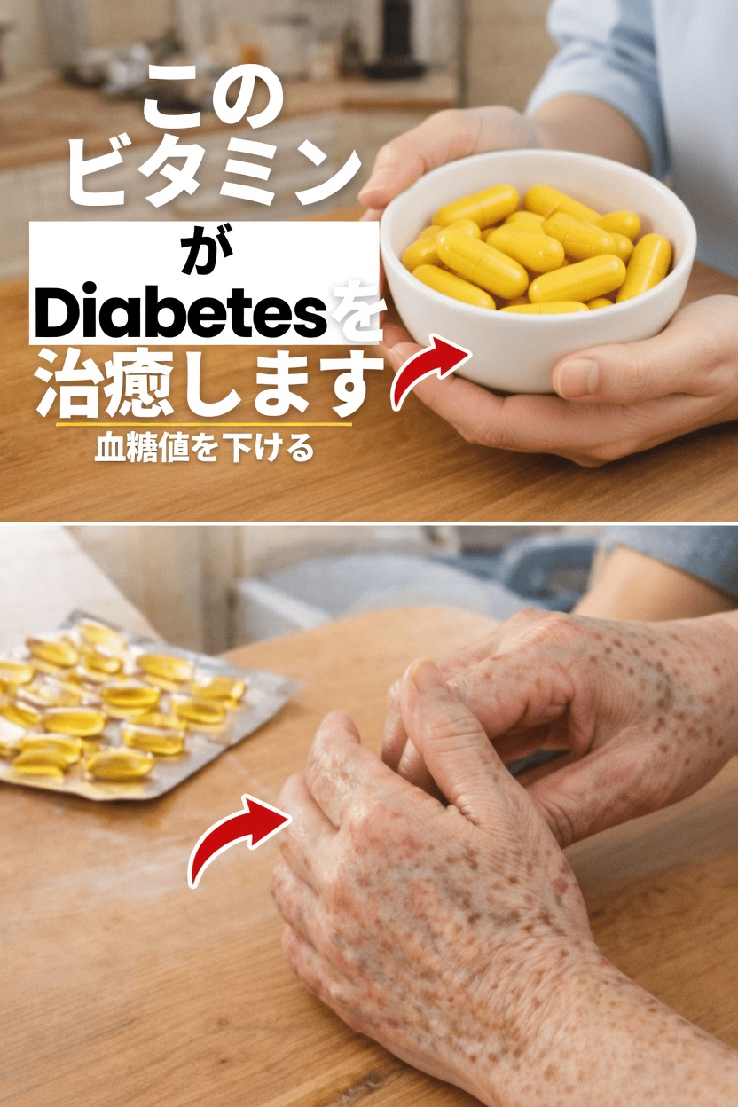 糖尿病患者の多くが危険なほど不足している3つのビタミン(改善すれば血糖値が安定し、合併症も減る)