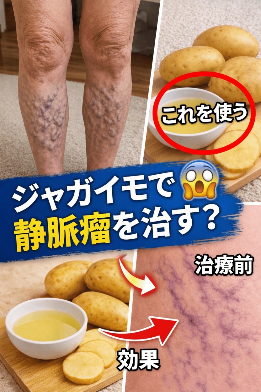 じゃがいもジュース：疲れて重だるい脚に密かに注目を集める、素朴な台所の療法