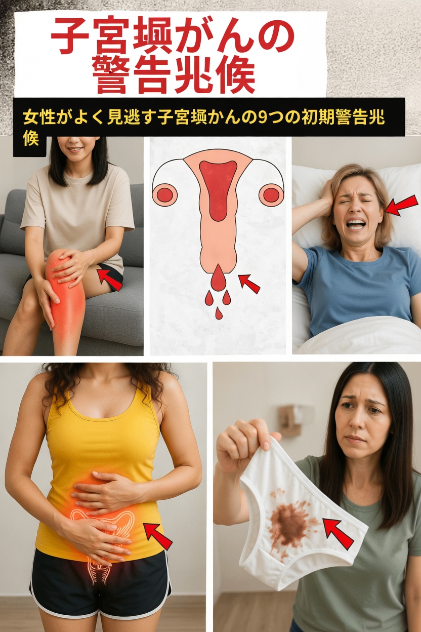 多くの女性が見落としがちな子宮頸がんの意外な初期サイン9つ