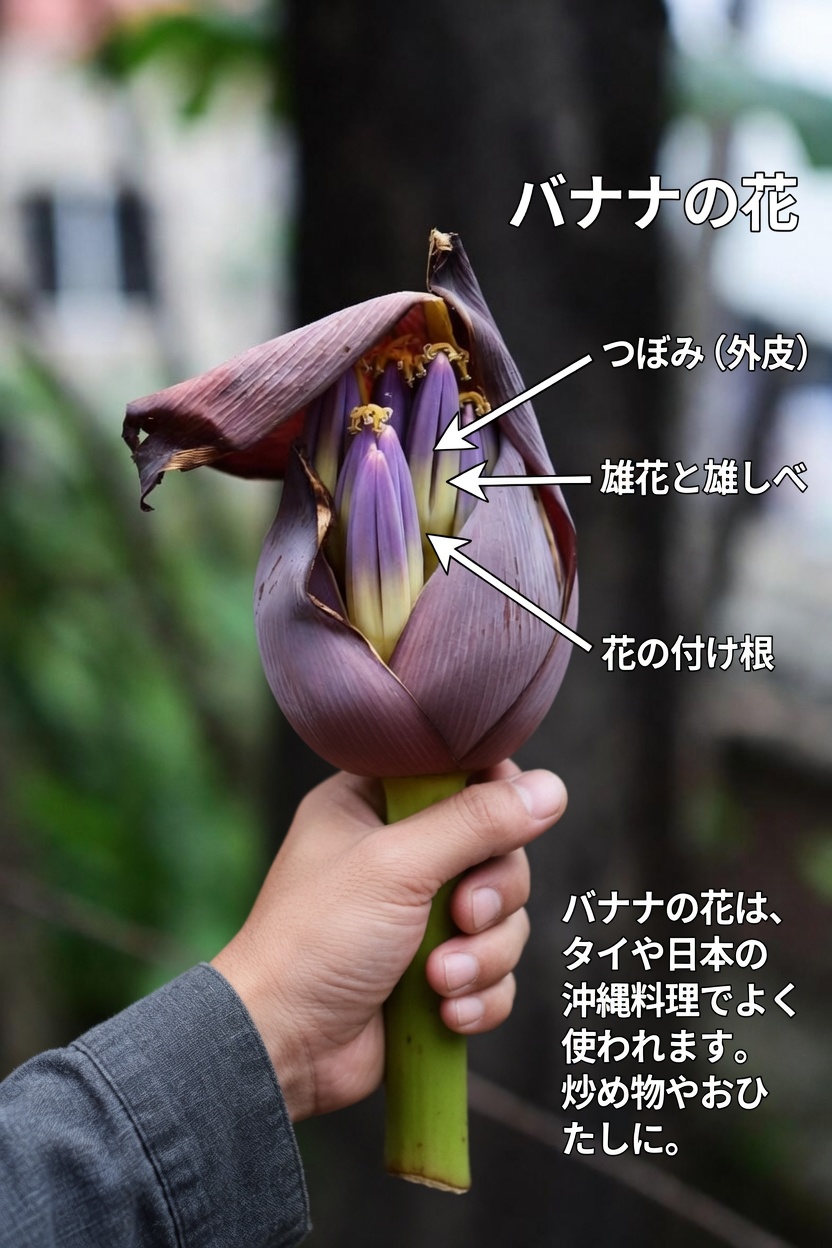 驚くべき健康効果を秘めたバナナの花:毎日の習慣に取り入れたい栄養豊富な食材
