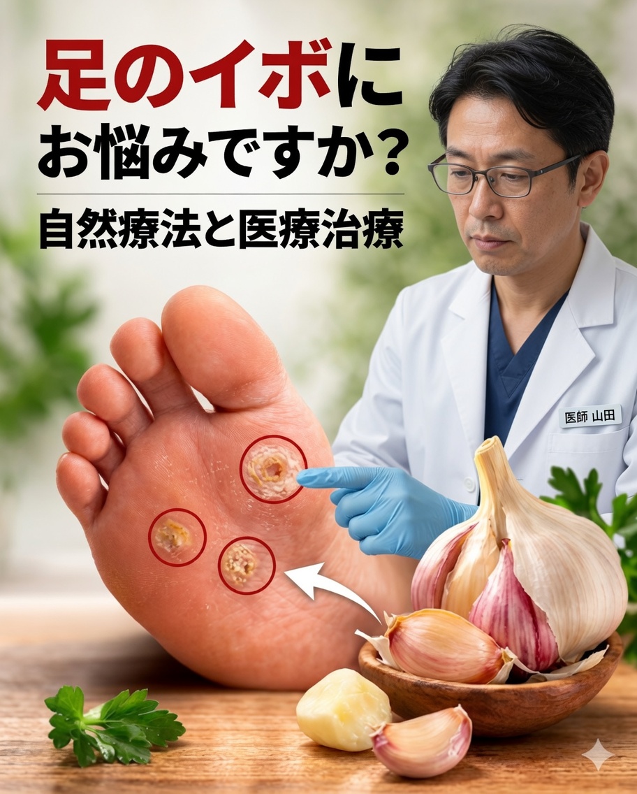 足底いぼの治し方:本当に効く自然療法と医療的治療法
