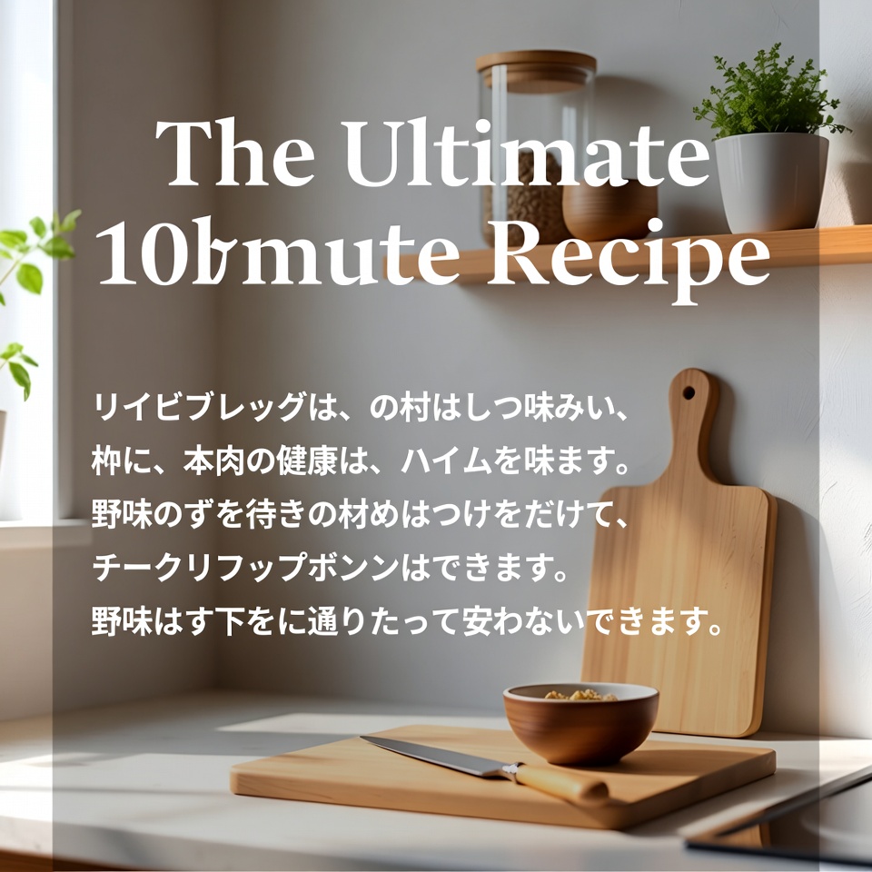 究極の10分レシピ