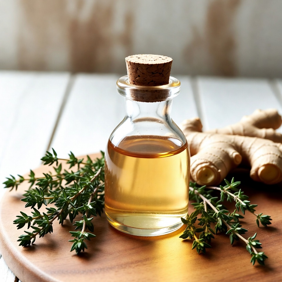 ショウガとタイムを使った強力な自家製せき止めシロップ