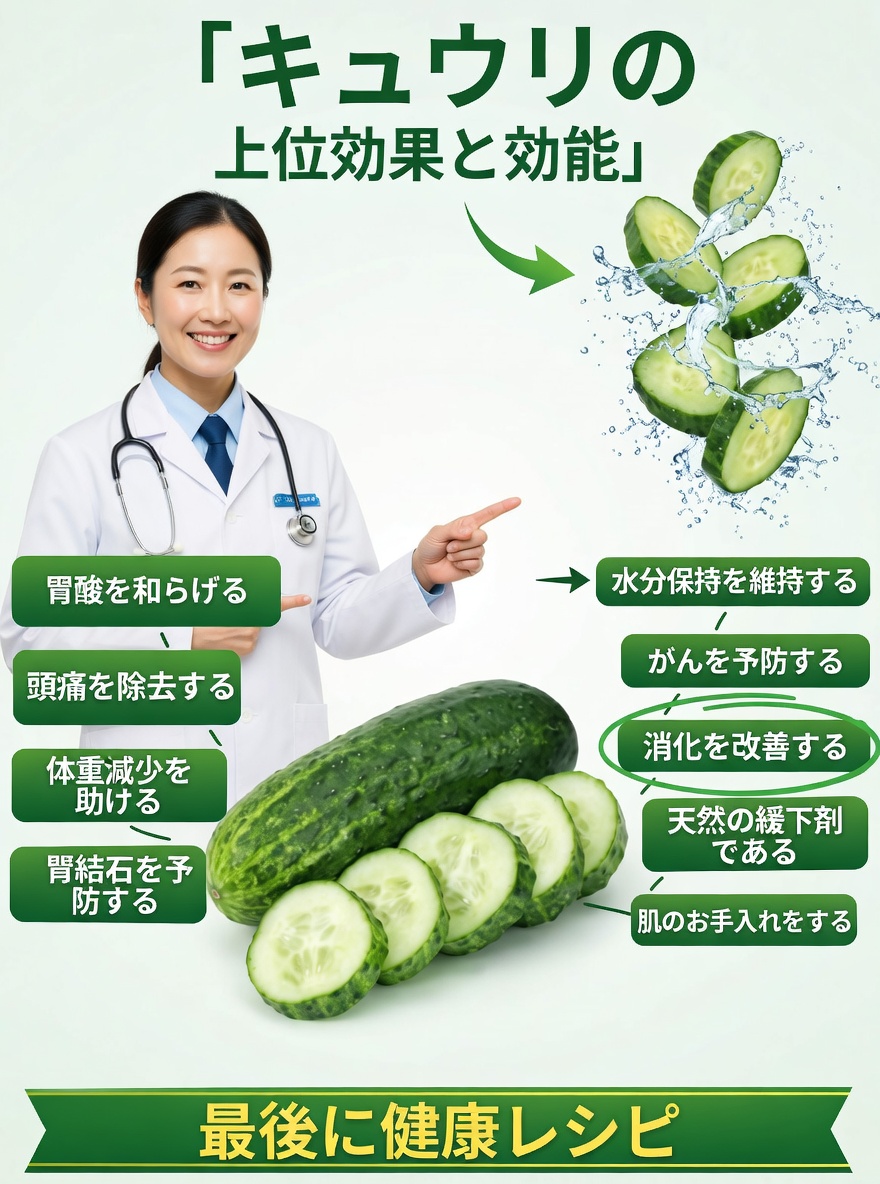🥒🍋 きゅうりとレモン:健康を変える7つの自然レシピ
