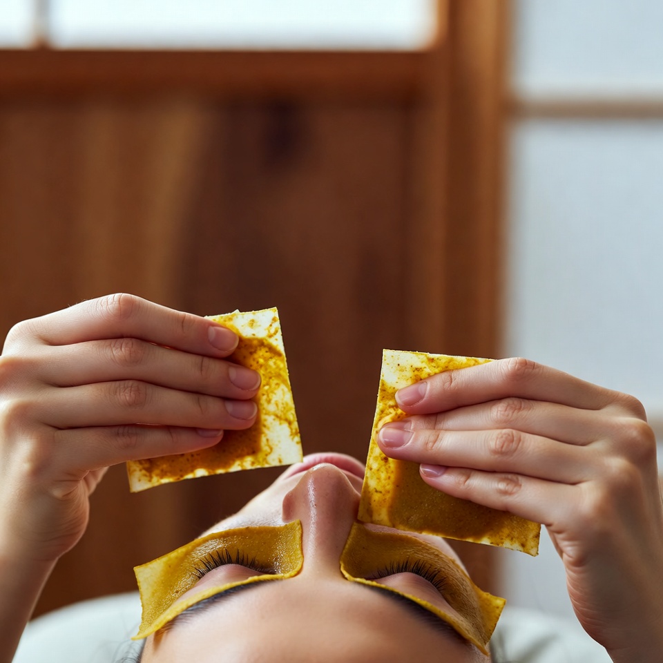 炎症や刺激を和らげるターメリックのアイ湿布