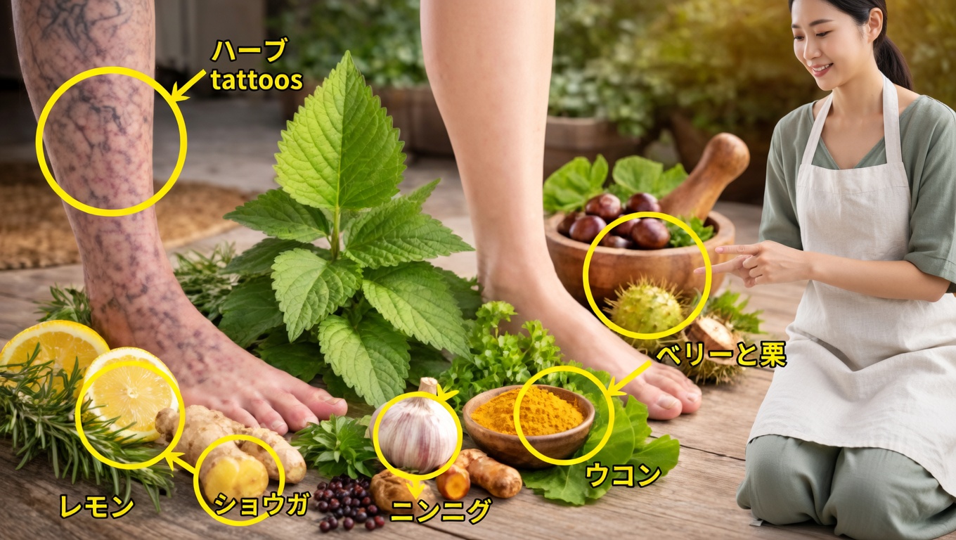 脚の血行を改善するハーブ