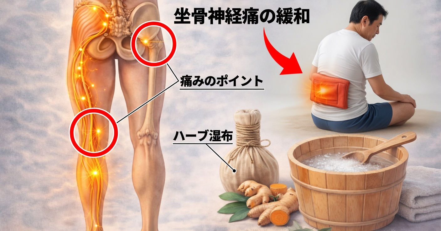 坐骨神経の炎症：症状と自然な緩和法