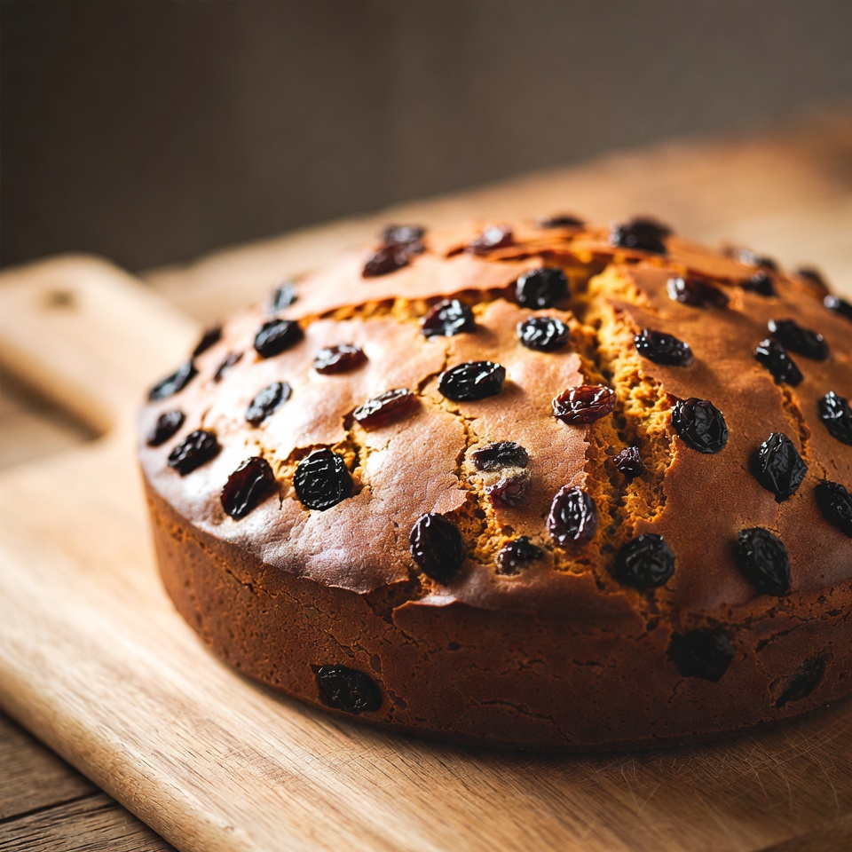素朴なにんじんとレーズンの収穫ケーキ