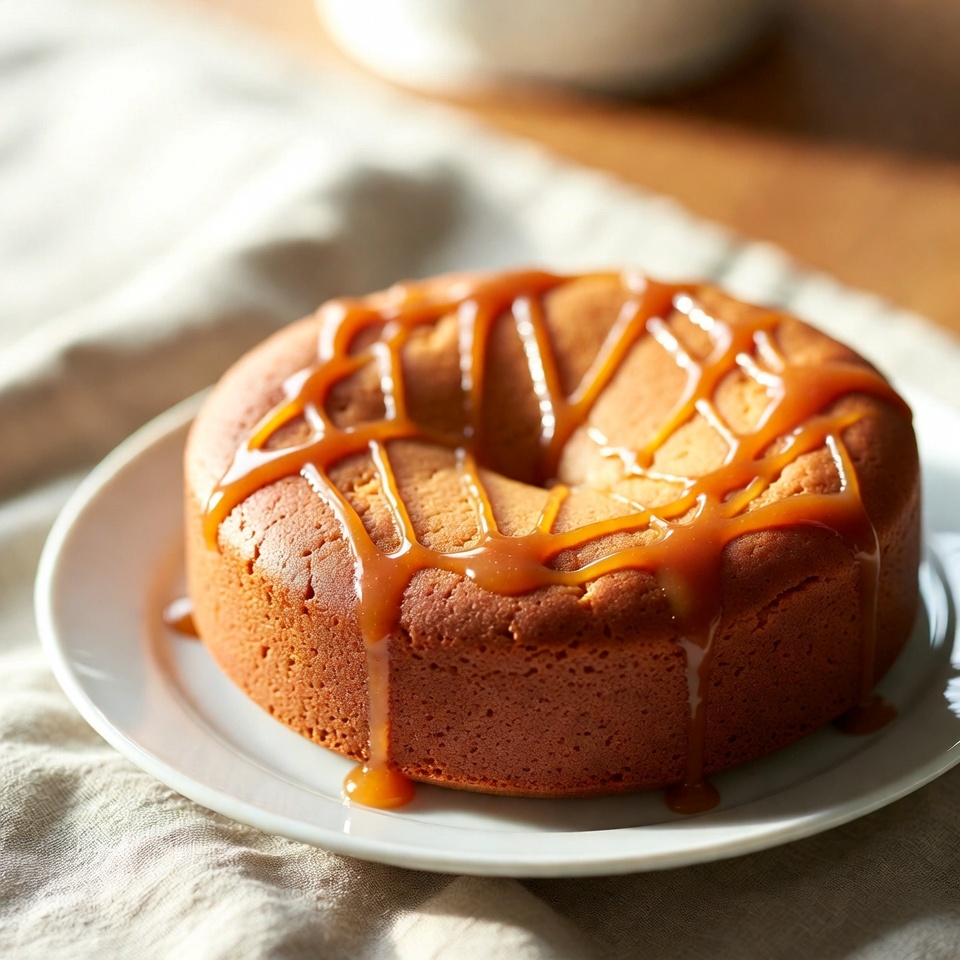 キャラメルソースのキャラメルケーキ