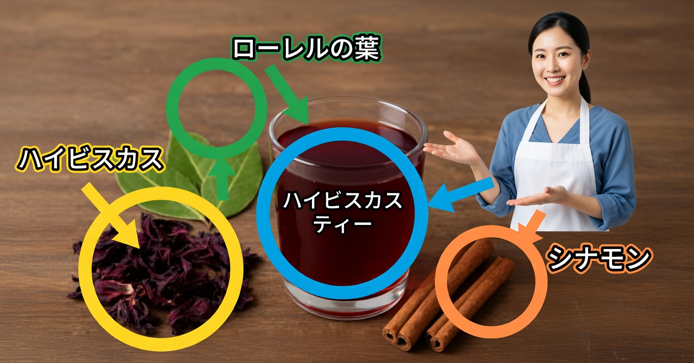 ハイビスカスウォーター（アグア・デ・ハマイカ）、ローリエ、シナモンの効能と飲み方