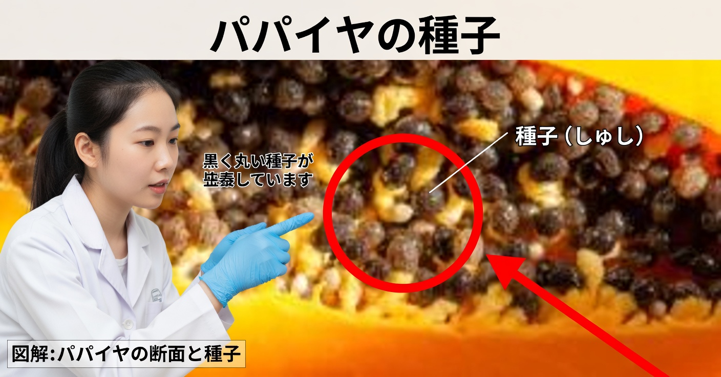 パパイヤの種:1日に4粒噛む方法とその効果