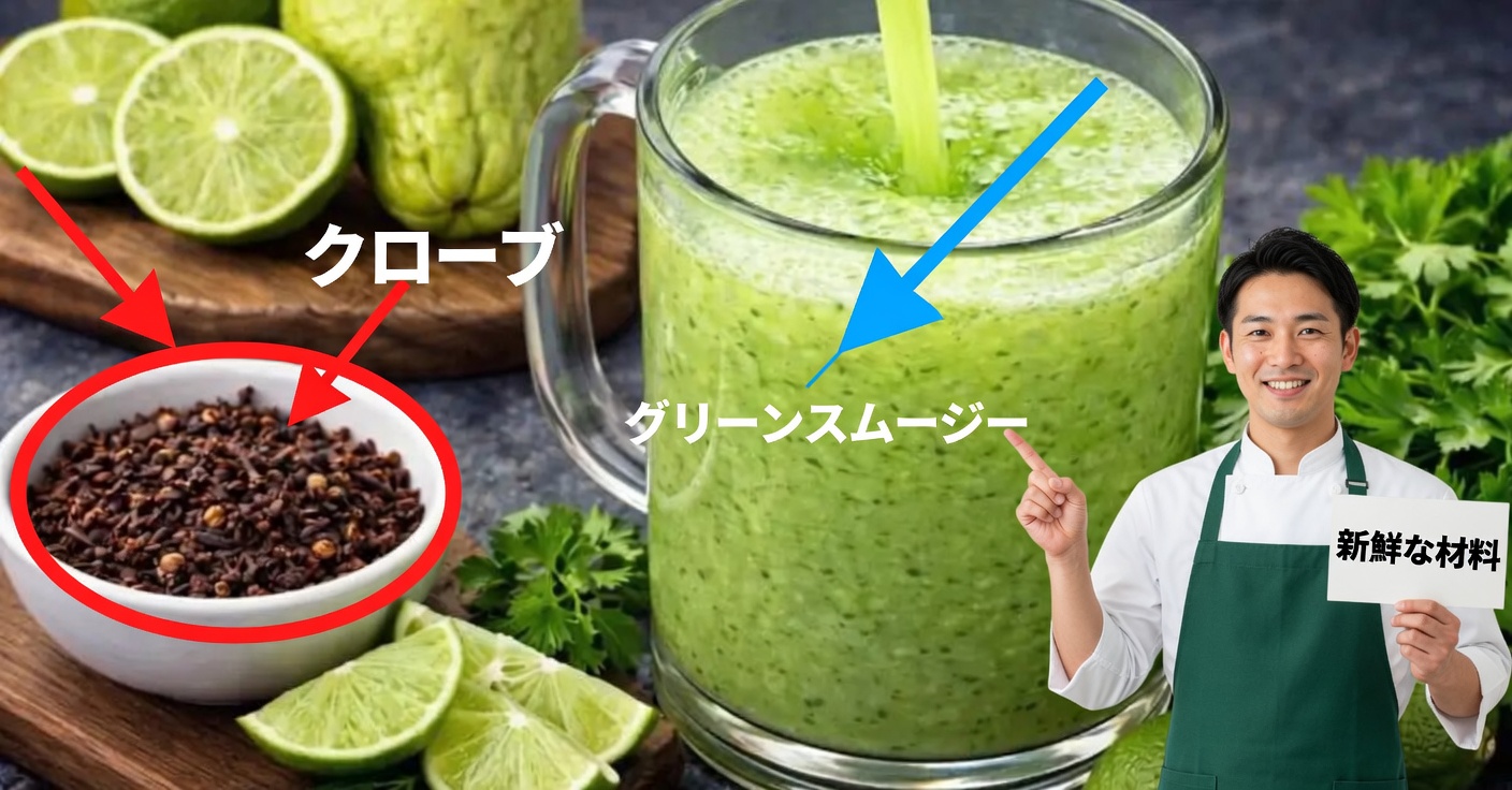 チャヨーテとレモンで血行改善：自然の飲み物