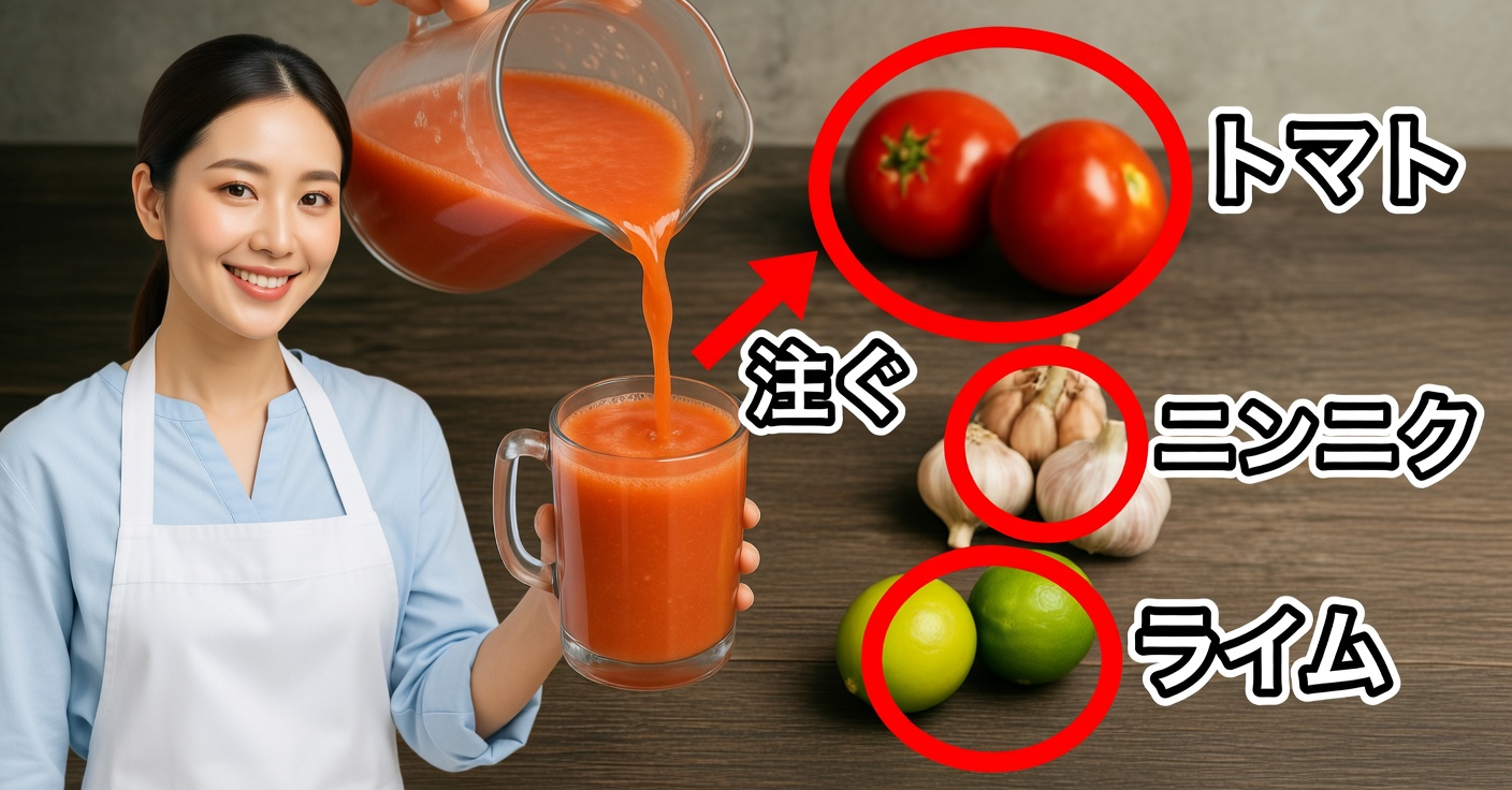 前立腺と腎臓をきれいにするトマトとレモンのジュース